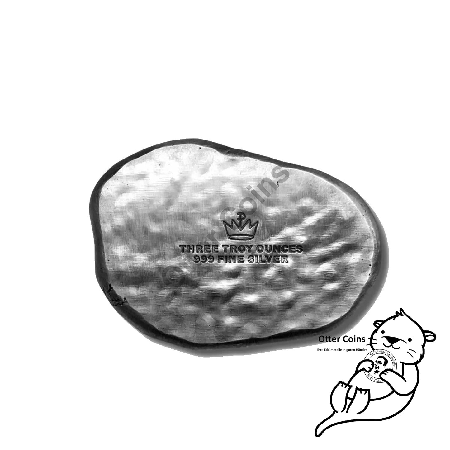 T - Rex Dinosaurier Kopf mit Holzkiste 3 oz Silber 999