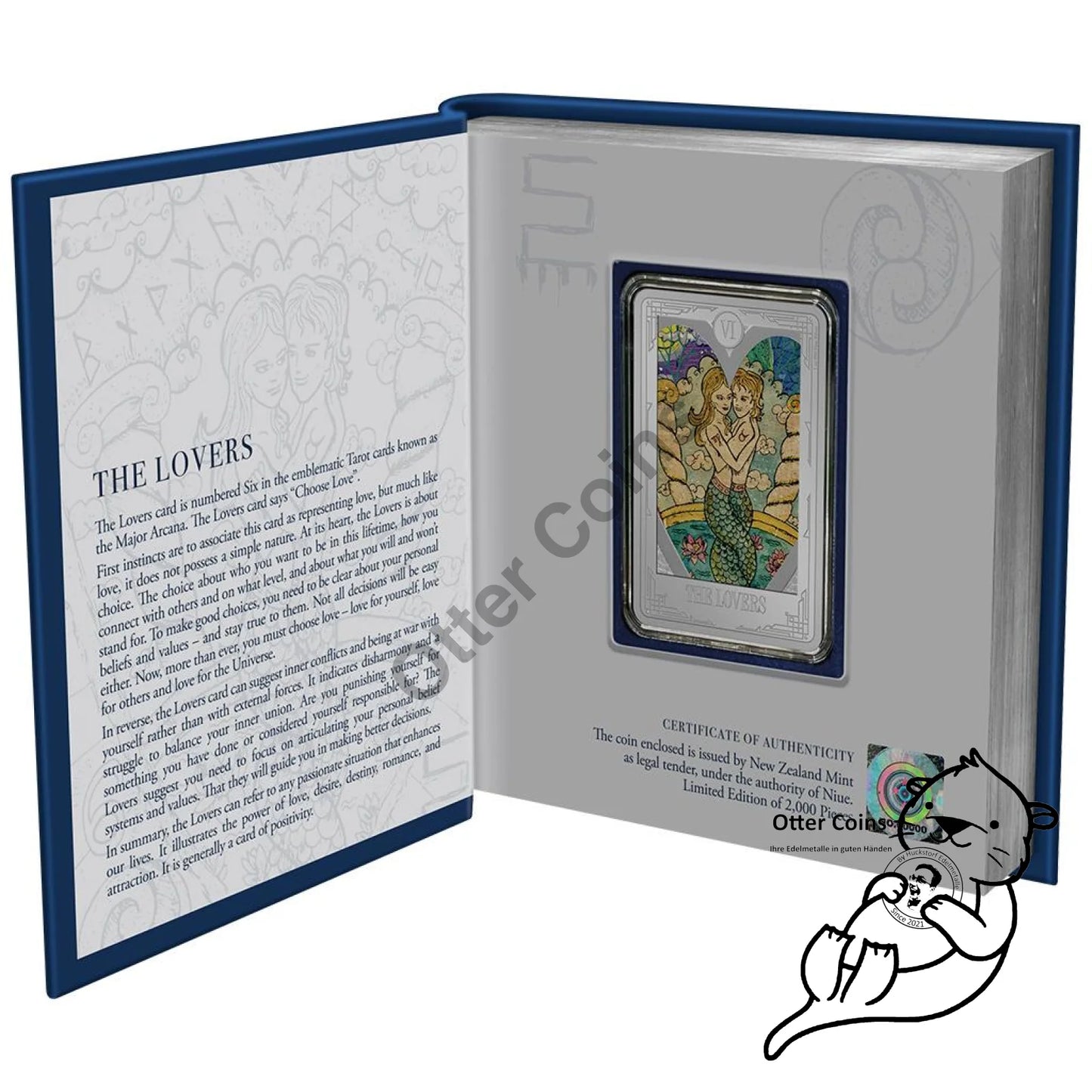Tarot The Lovers 1 oz Silbermünze 2022*