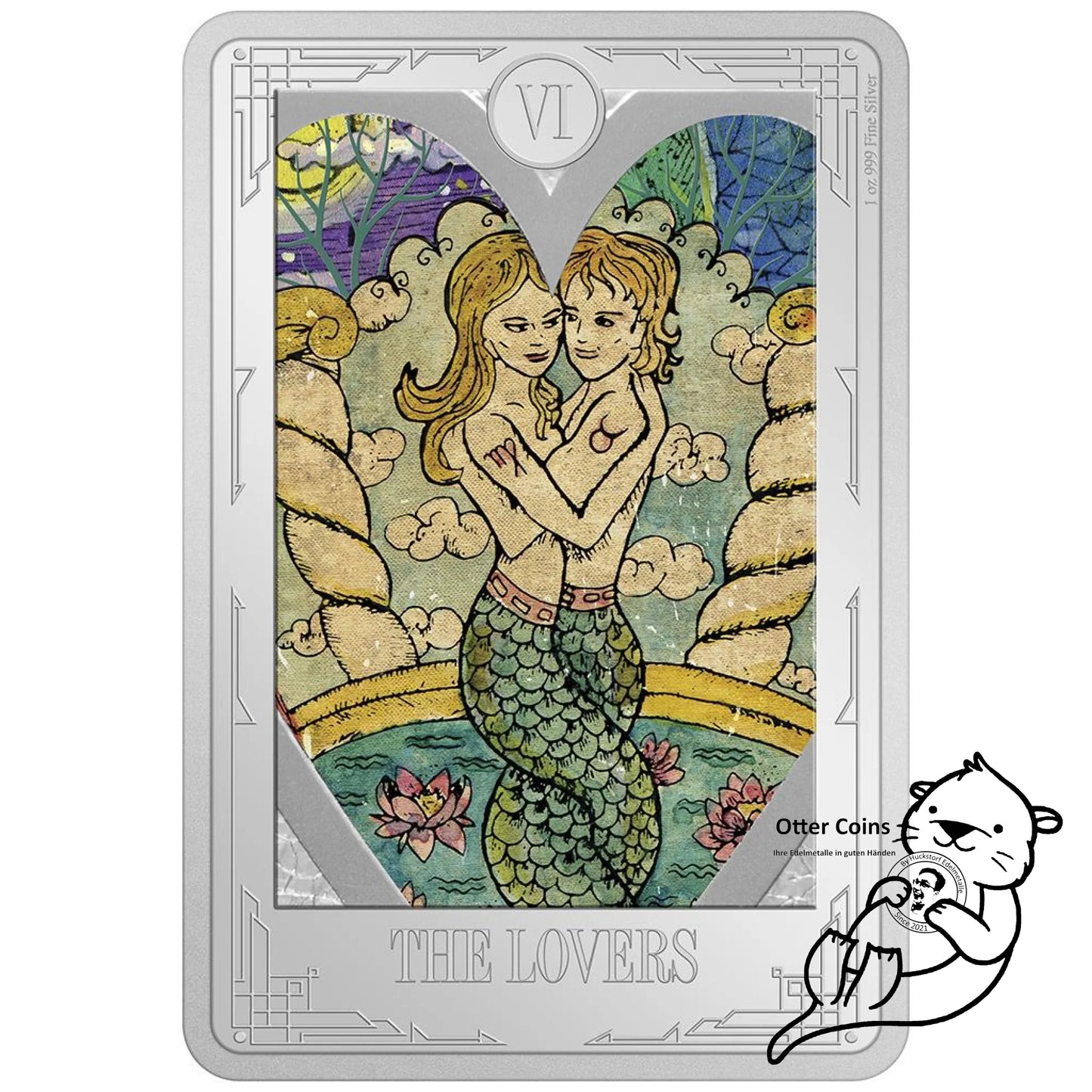 Tarot The Lovers 1 oz Silbermünze 2022*