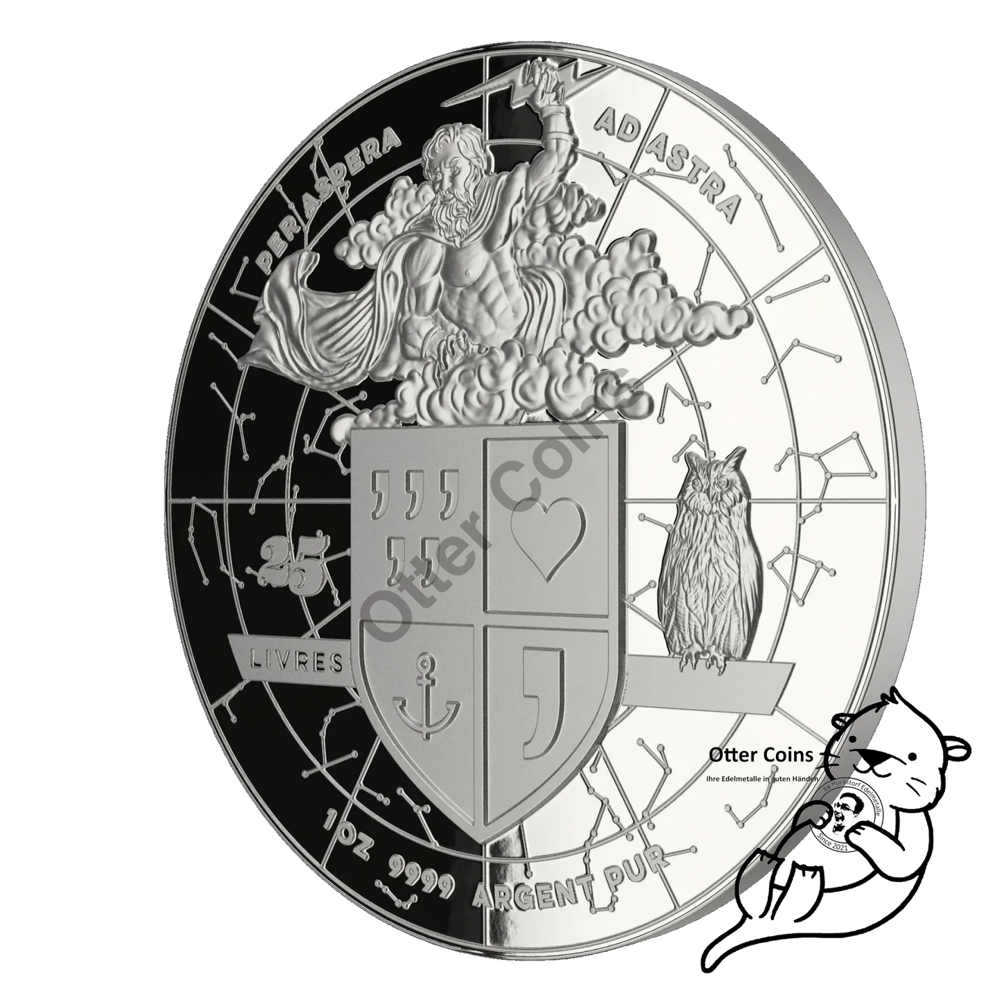 MYTHOS 2021 DIE VERFÜHRUNG EUROPAS 1 OZ Silbermünze High