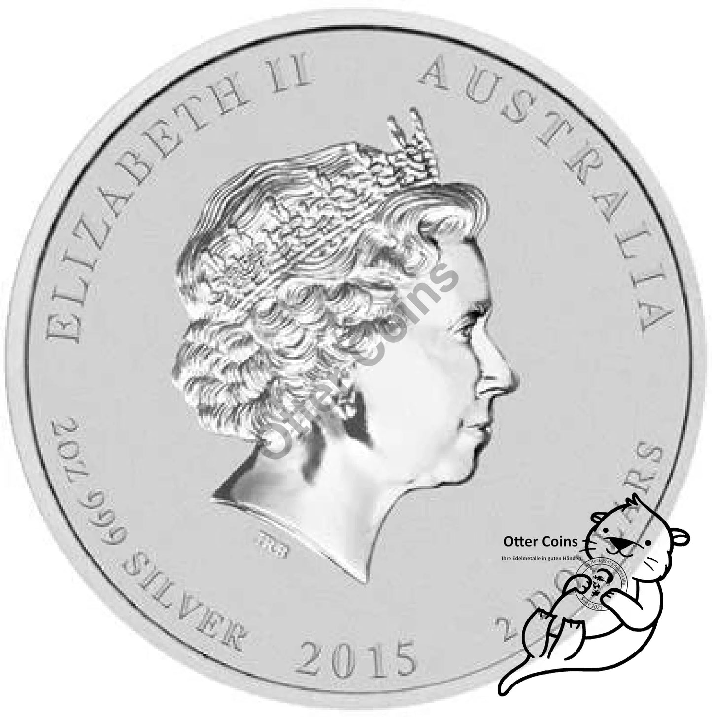 Lunar Ziege 2015 2oz Silbermünze*