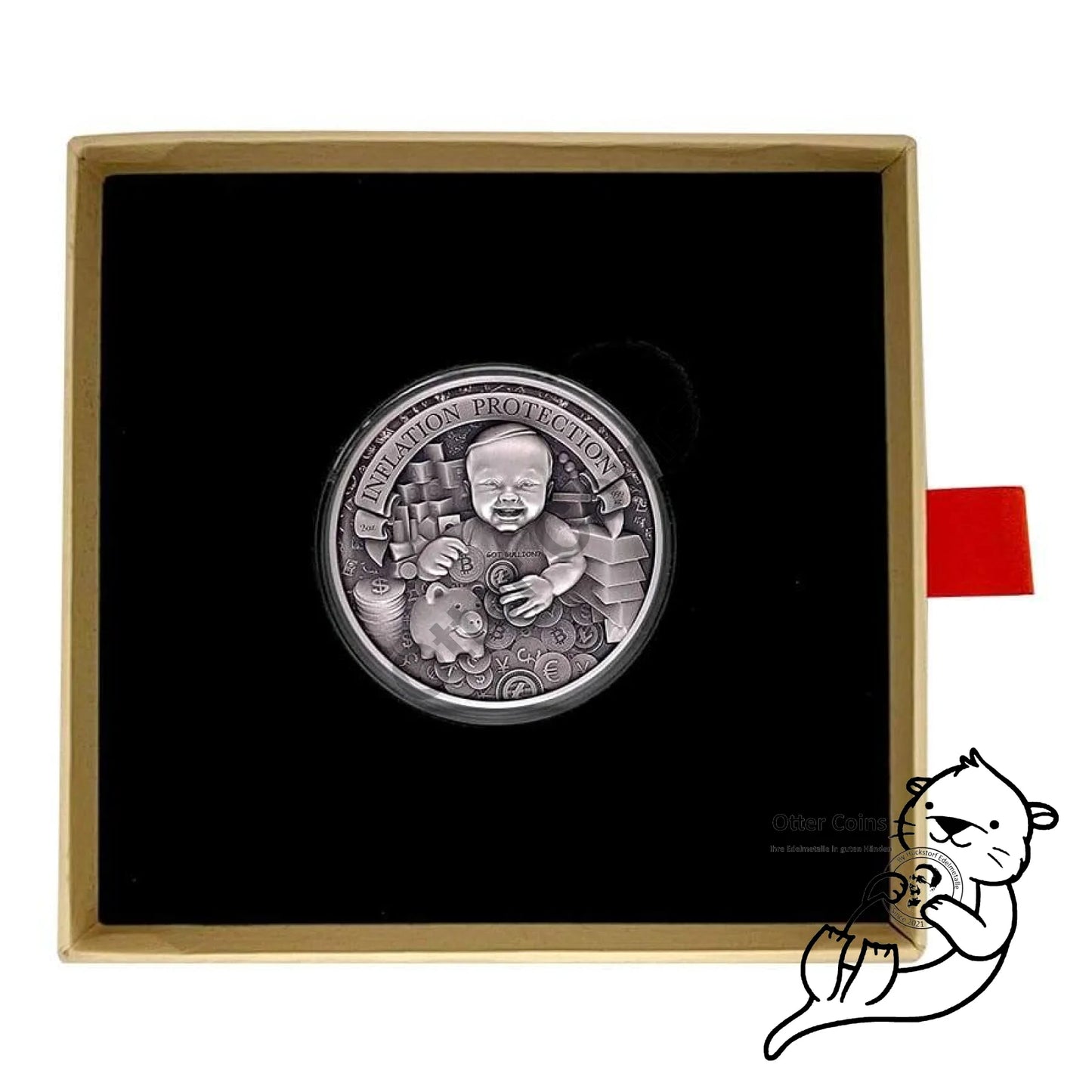 2022 Chad 2 oz Silbermünze Inflation Protection HR*