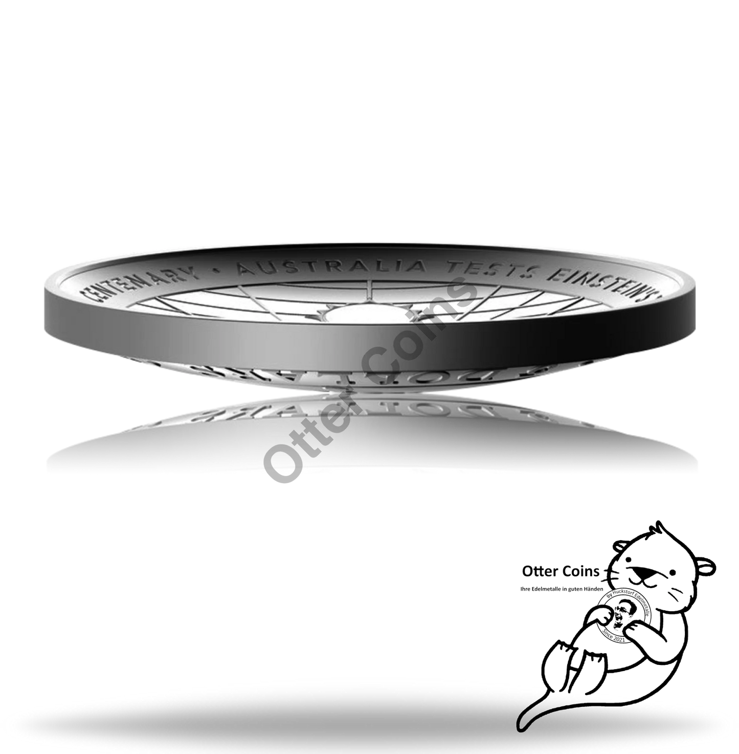 Einstein & Wallal Dome Shape Silbermünze 1oz 2022