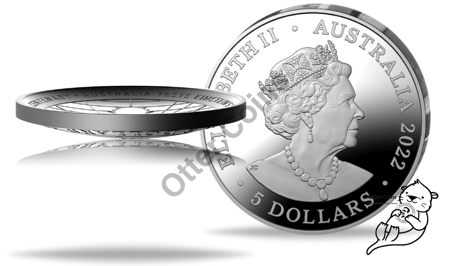 Einstein & Wallal Dome Shape Silbermünze 1oz 2022
