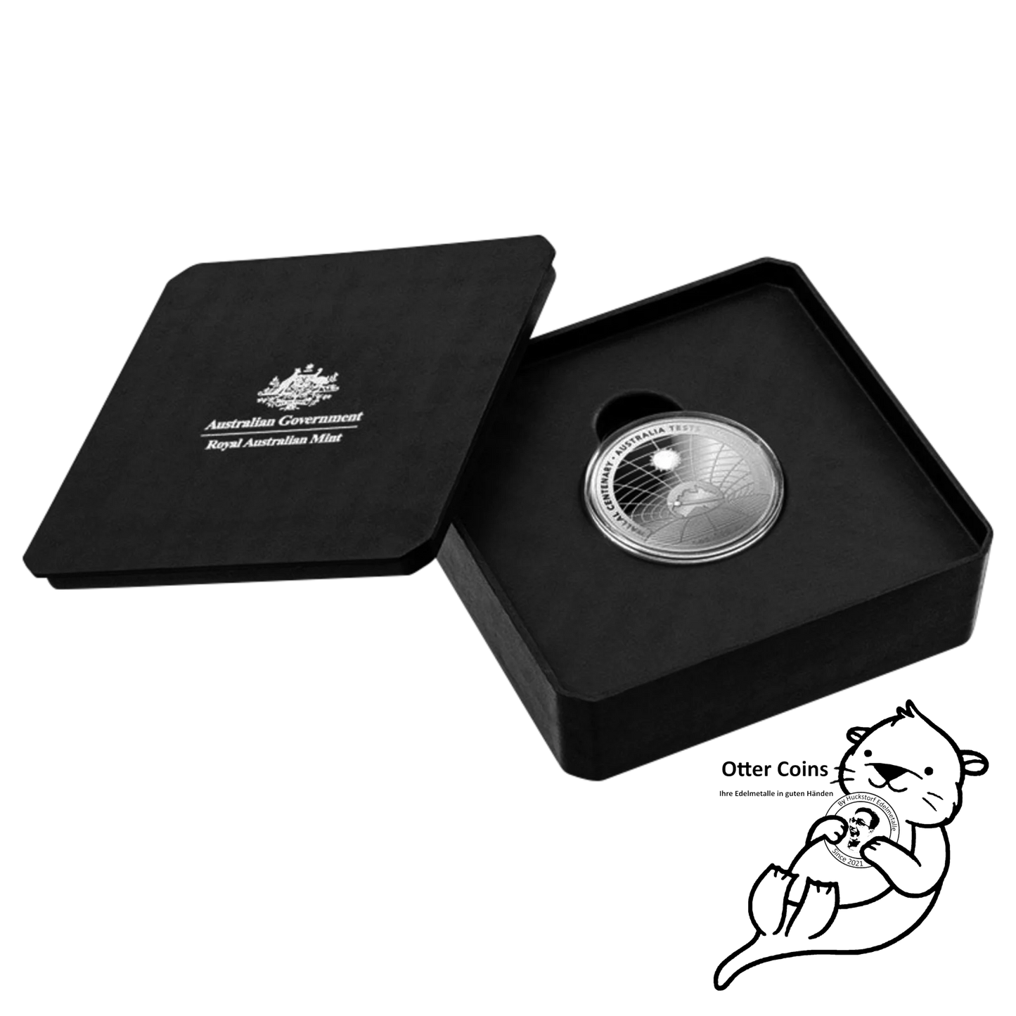 Einstein & Wallal Dome Shape Silbermünze 1oz 2022