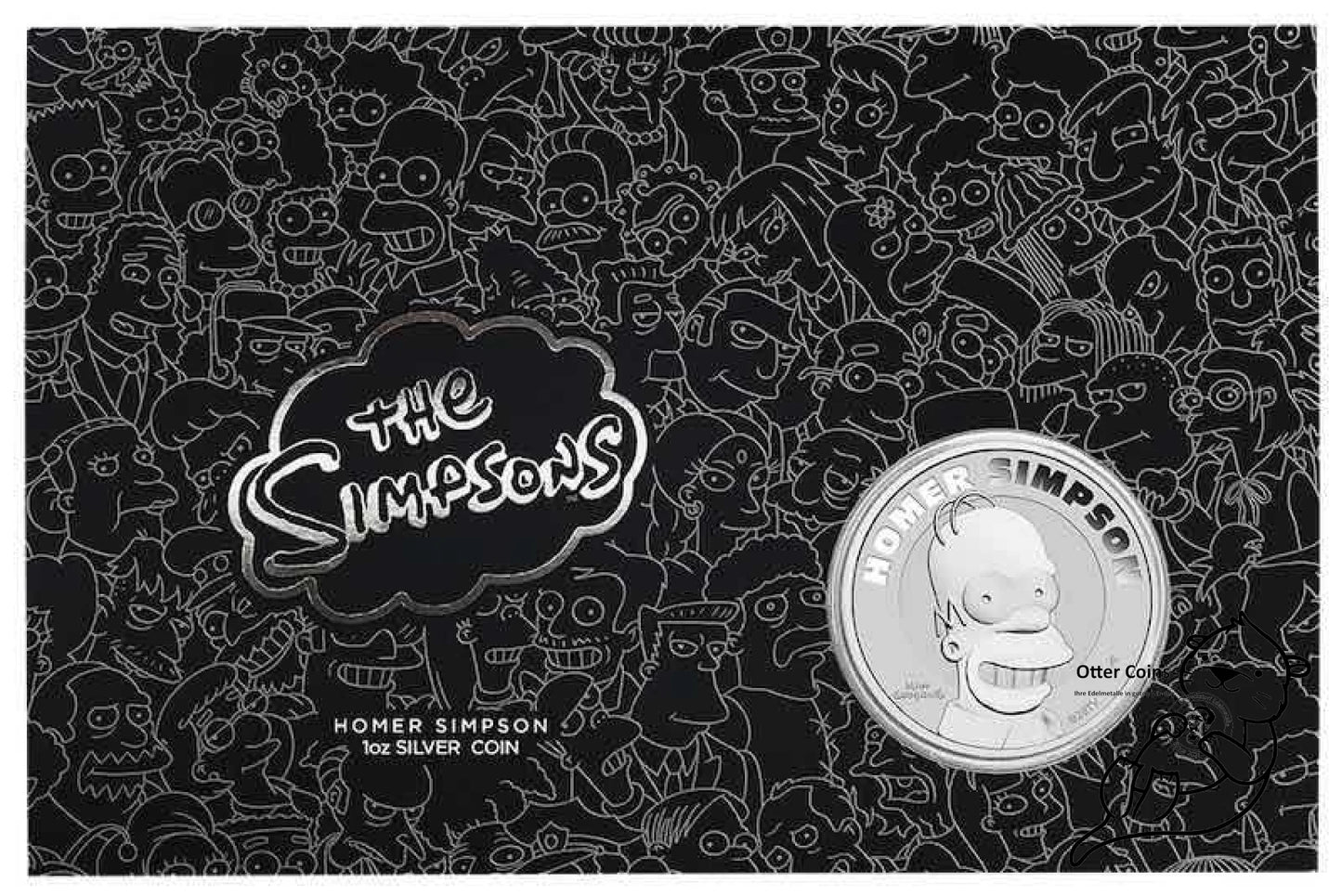 Homer Simpson Coincard 1 Oz Silbermünze 2022*