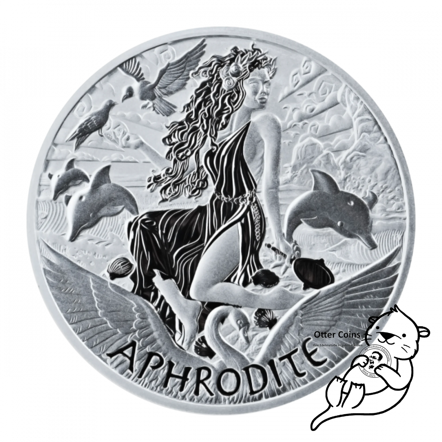 Gods of Olympus Aphrodite Silbermünze 5 oz 2022