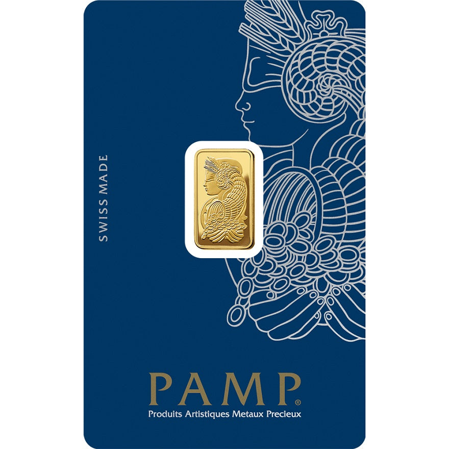 2,5 gr Pamp Fortuna Goldbarren**