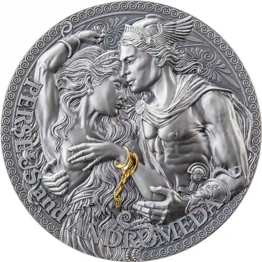 2023 Cameroon 2oz Perseus & Andromeda 24K Gilded High