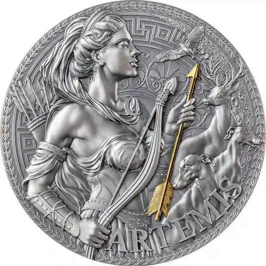 2023 Cameroon 3oz Artemis 24K Gilded High Relief