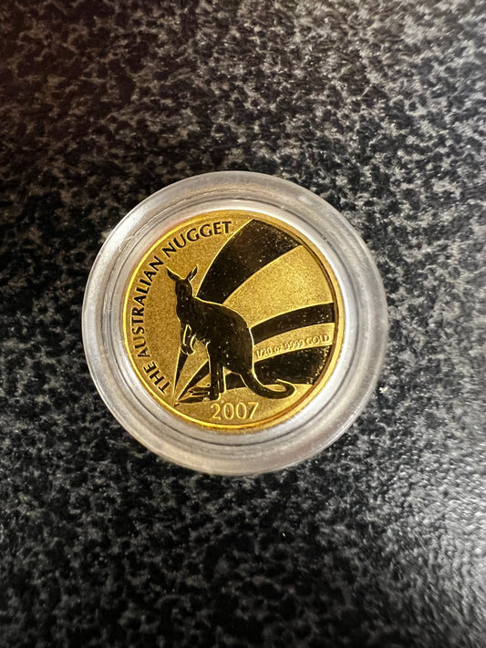 Australien Känguru 2007 1/20 Oz Gold**