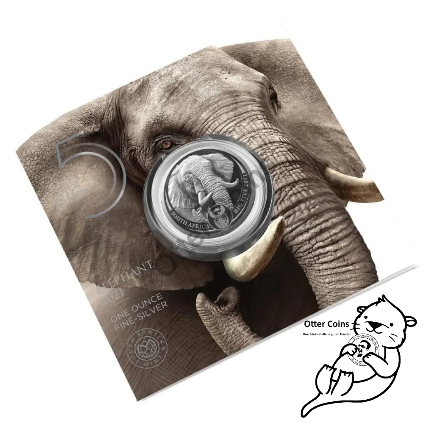 Big Five II Elefant 1 Oz Silbermünze 2021* Angebot