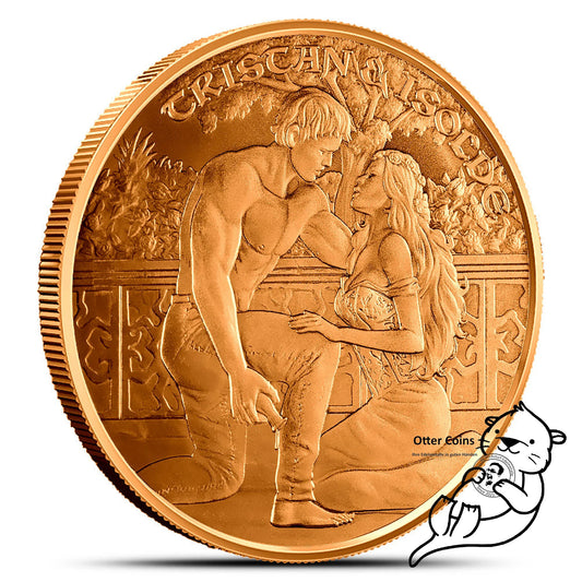 Kupfermünze Silver Towne ``Medieval Legends Tristan and