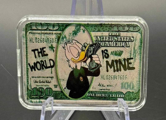 The World Is Mine, 1oz Silberbarren Color