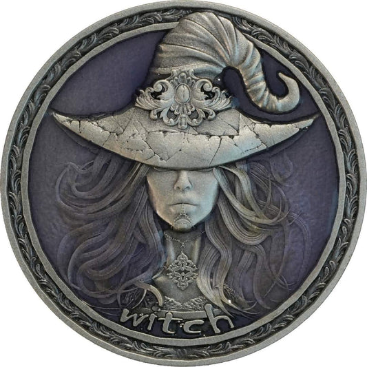 Cameroon The Witch 2025, HR, Antik, Glow 2oz Silbermünze*