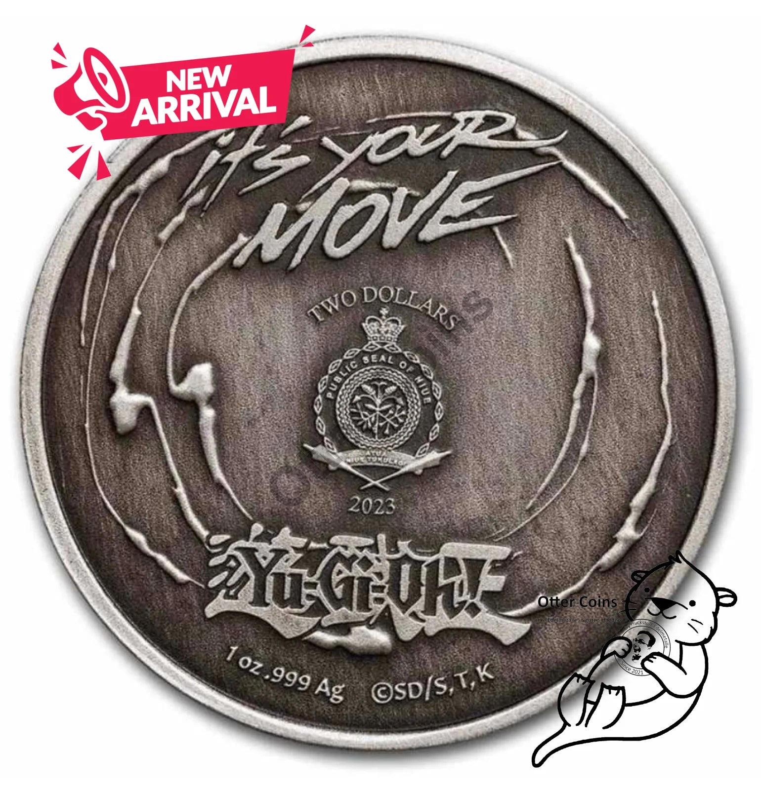 Niue Yu-Gi-Oh! Antik 1 Oz Silbermünze 2023*