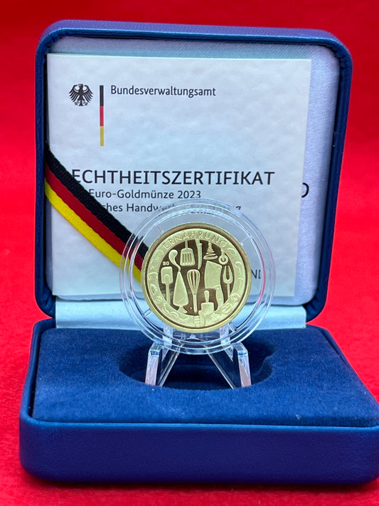 50€ Goldmünze 2023 Deutsches Handwerk Ernährung 1. Ausgabe**