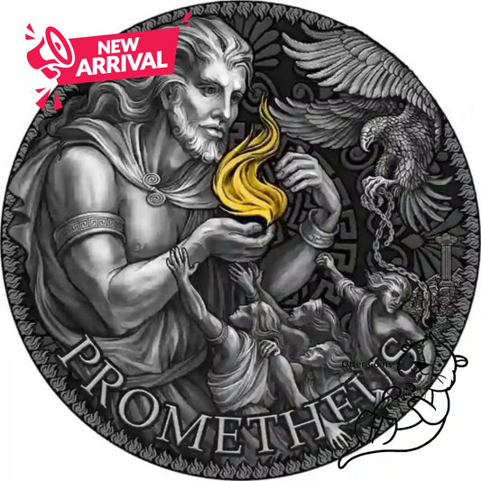 2023 Cameroon 3oz Prometheus 24K Gilded High Relief