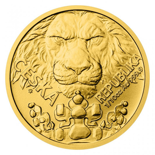 Czech Lion 1/10 Oz Goldmünze 2023**