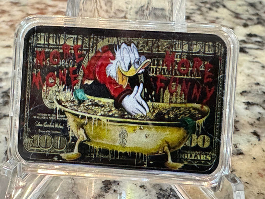 Duck Tub - $100 Bill Bar - 1 oz Silberbarren