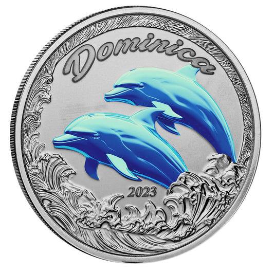 Eastern Caribbean 2023 Dominica Color EC8 1 Oz Silbermünze*