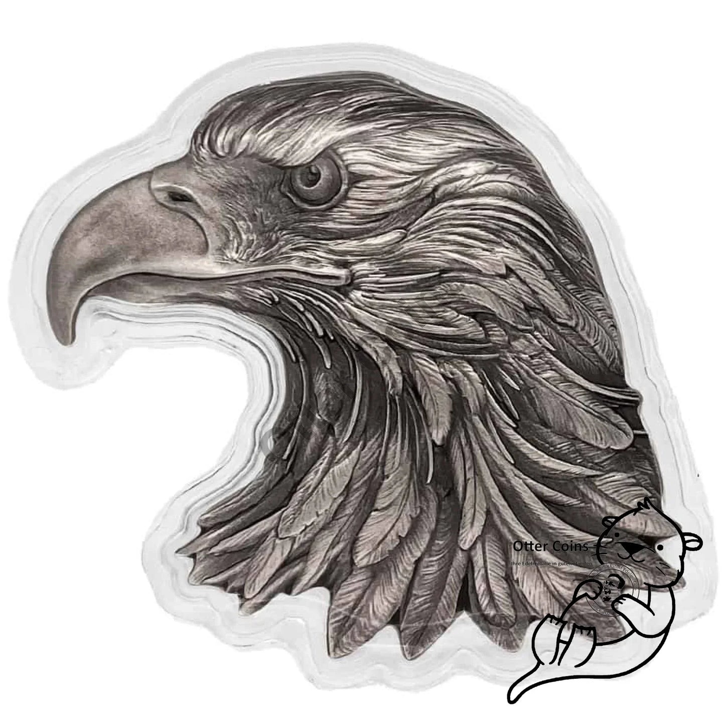2022 Chad 1 Oz American Eagle Shaped High Relief