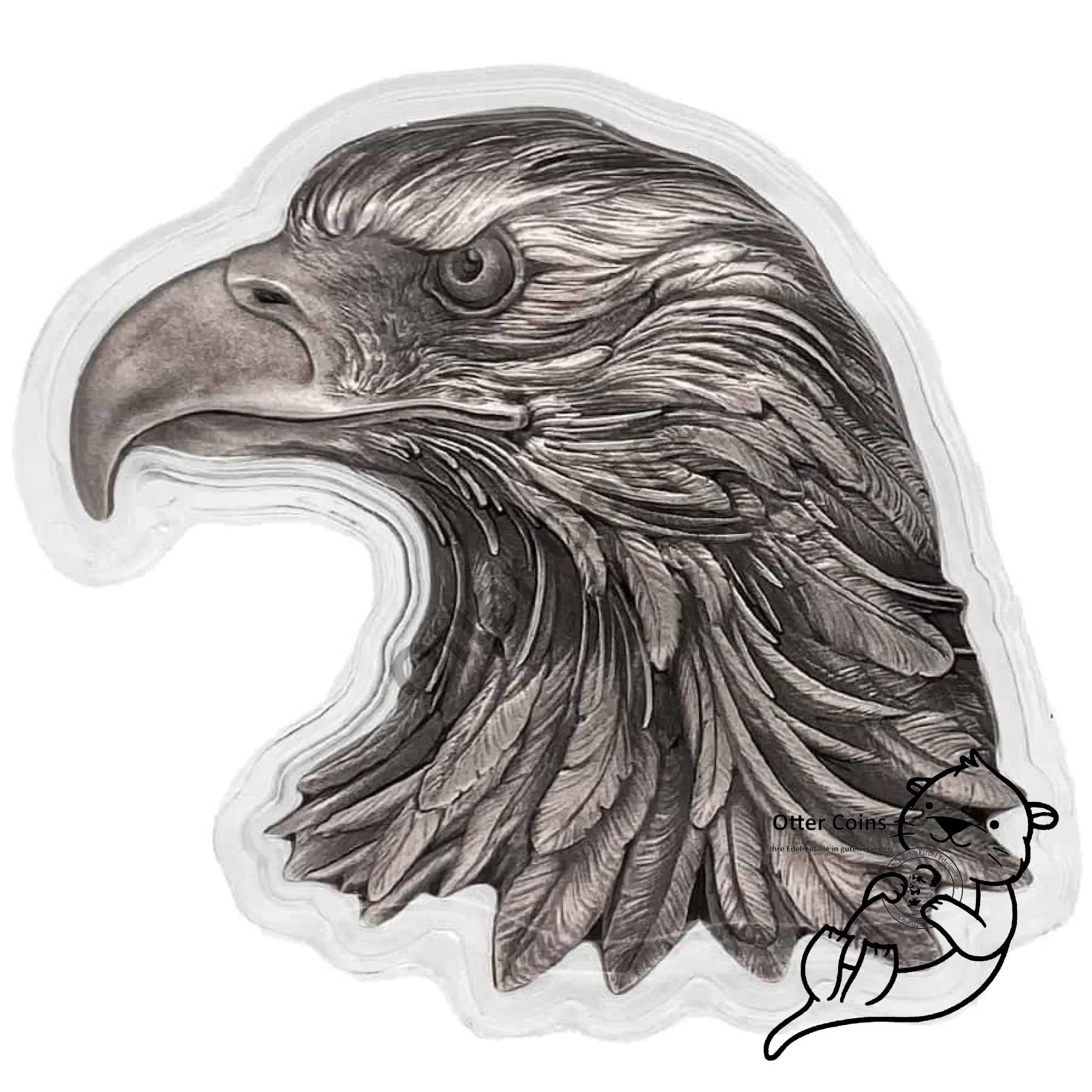 2022 Chad 1 Oz American Eagle Shaped High Relief