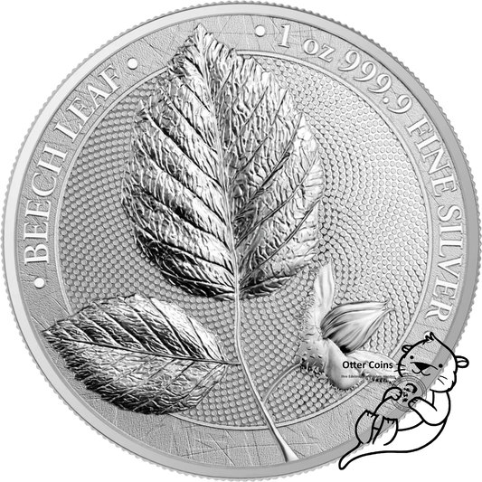 Germania Mint Buchen Leaf 1 Oz Silbermünze 2023