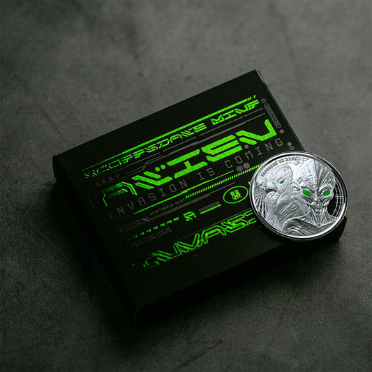 Ghana Alien Proof Color 1 oz Silbermünze 2023*