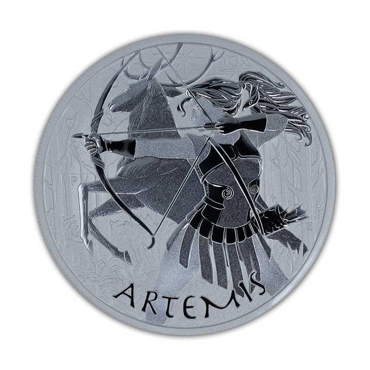 Gods of Olympus Artemis Silbermünze 5 oz 2023*