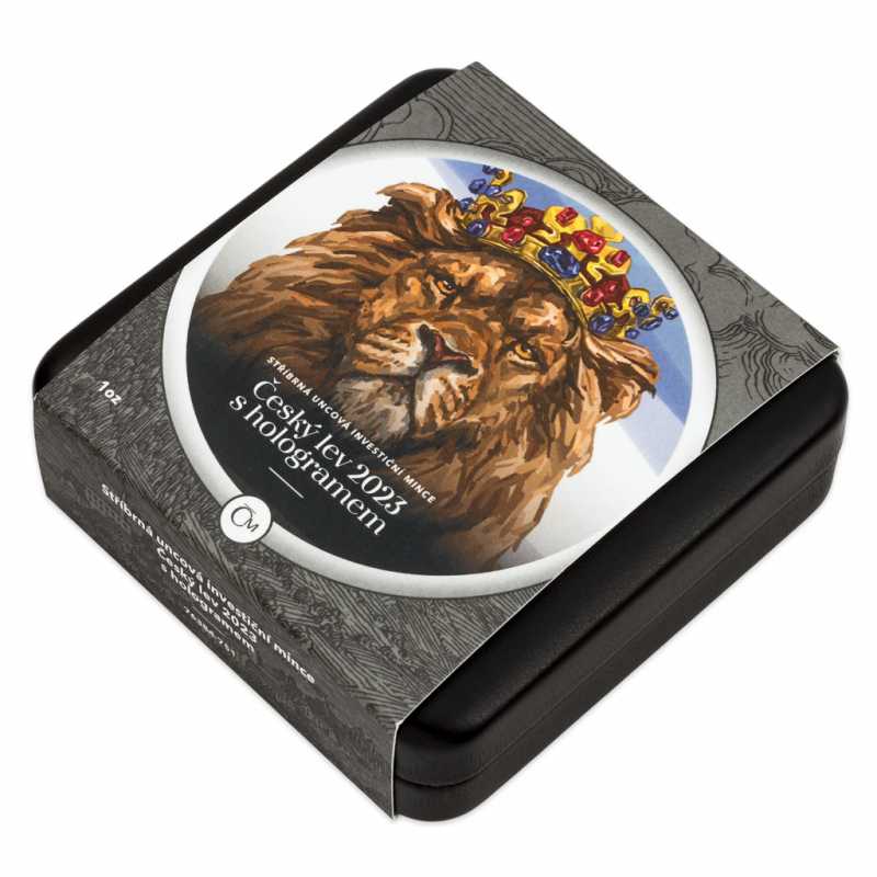 Hologram Proof Czech Lion 2023 1 oz Silbermünze