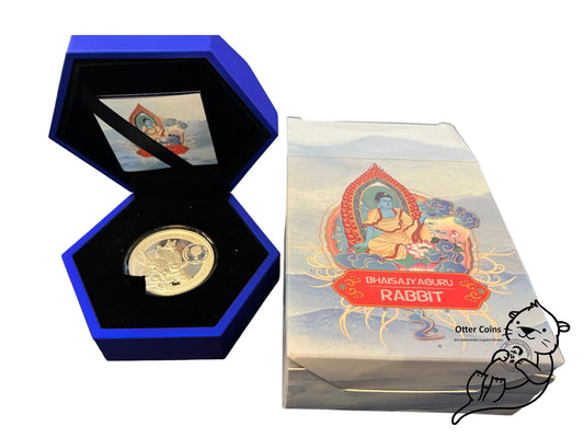 Bhaisajyaguru Rabbit 2023 Silbermünze 2 Dollar*