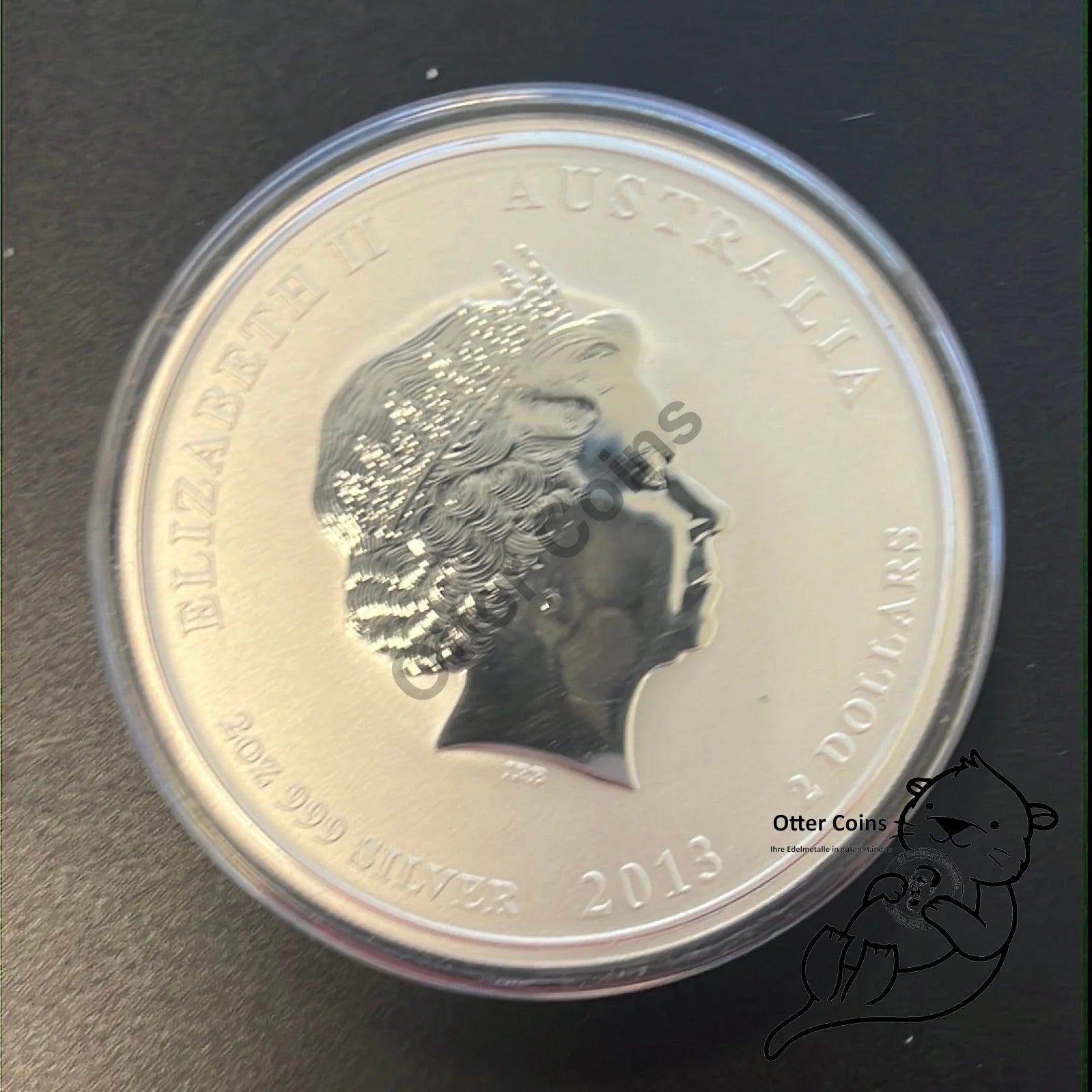 2 oz Silbermünze Australien Lunar II Schlange 2013*