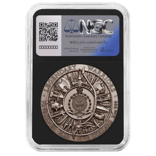 MS 10 USA - Legendary Warriors Achilles Ag999 2 Oz HR