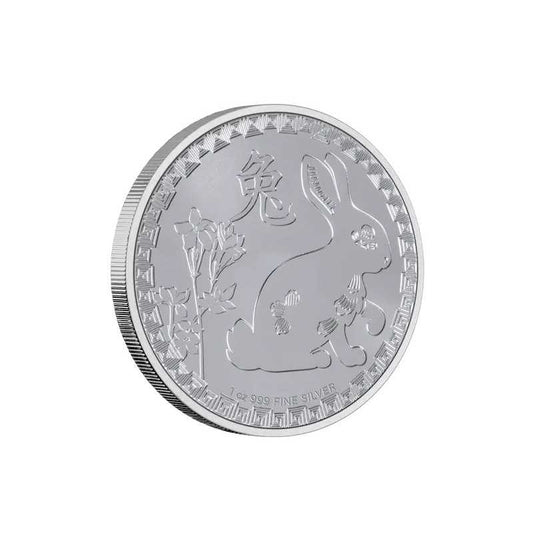 Niue Lunar Year of the Rabbit 1 Oz Silbermünze 2023*