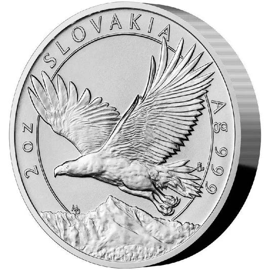 Slovakia Eagle 2 Oz Silbermünze 2023