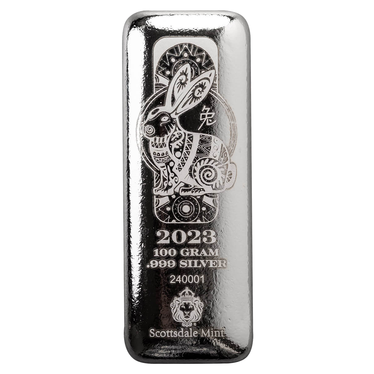 Scottsdale 100 gr Silberbarren Lunar Hase