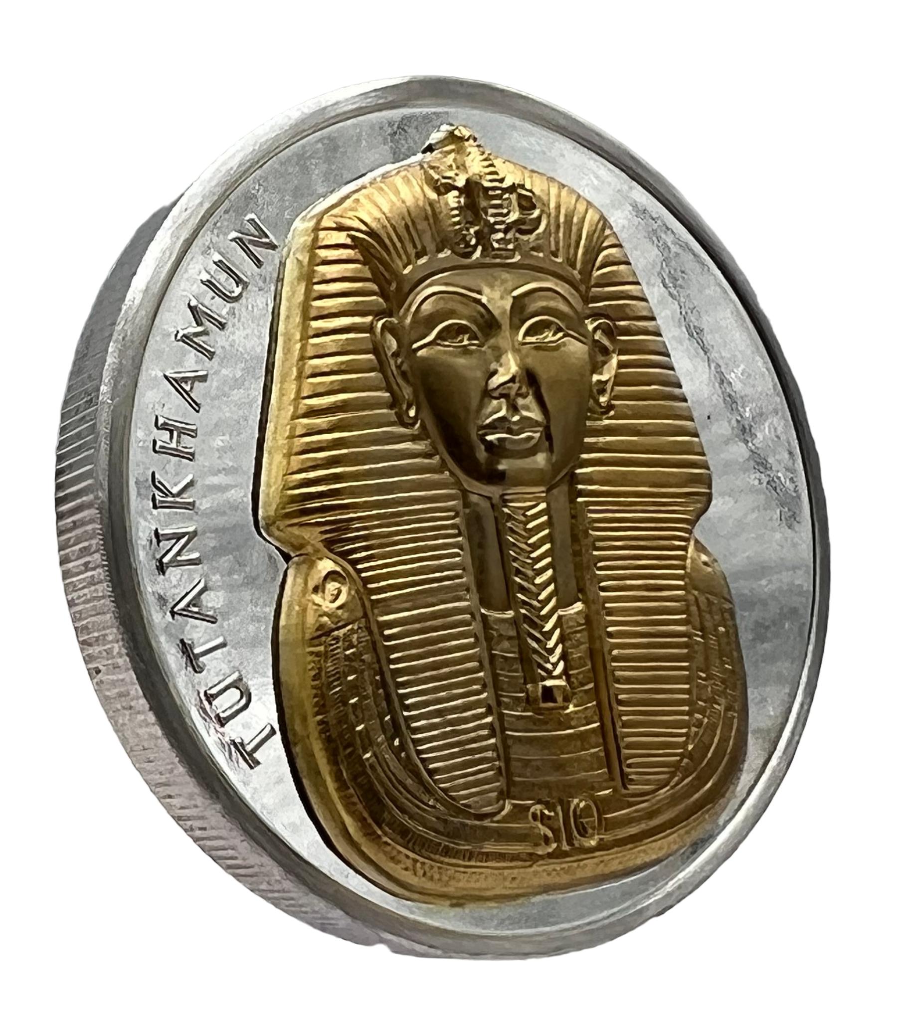 Sierra Leone 2023 King Tut´s Tomb Gilded 2oz Silbermünze*