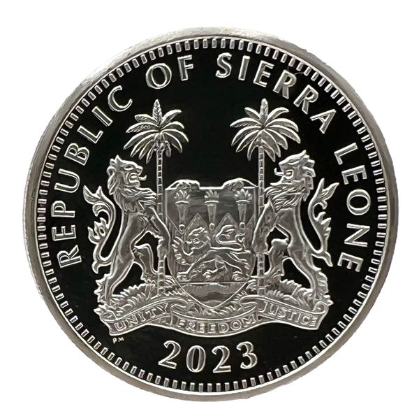 Sierra Leone 2023 King Tut´s Tomb Gilded 2oz Silbermünze*