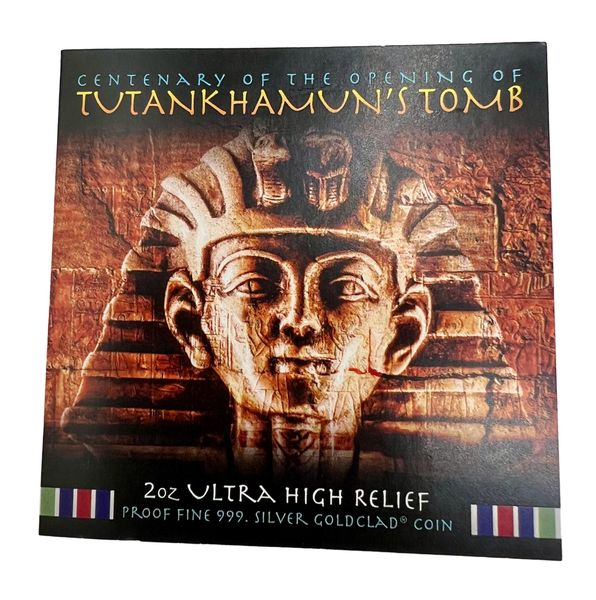 Sierra Leone 2023 King Tut´s Tomb Gilded 2oz Silbermünze*
