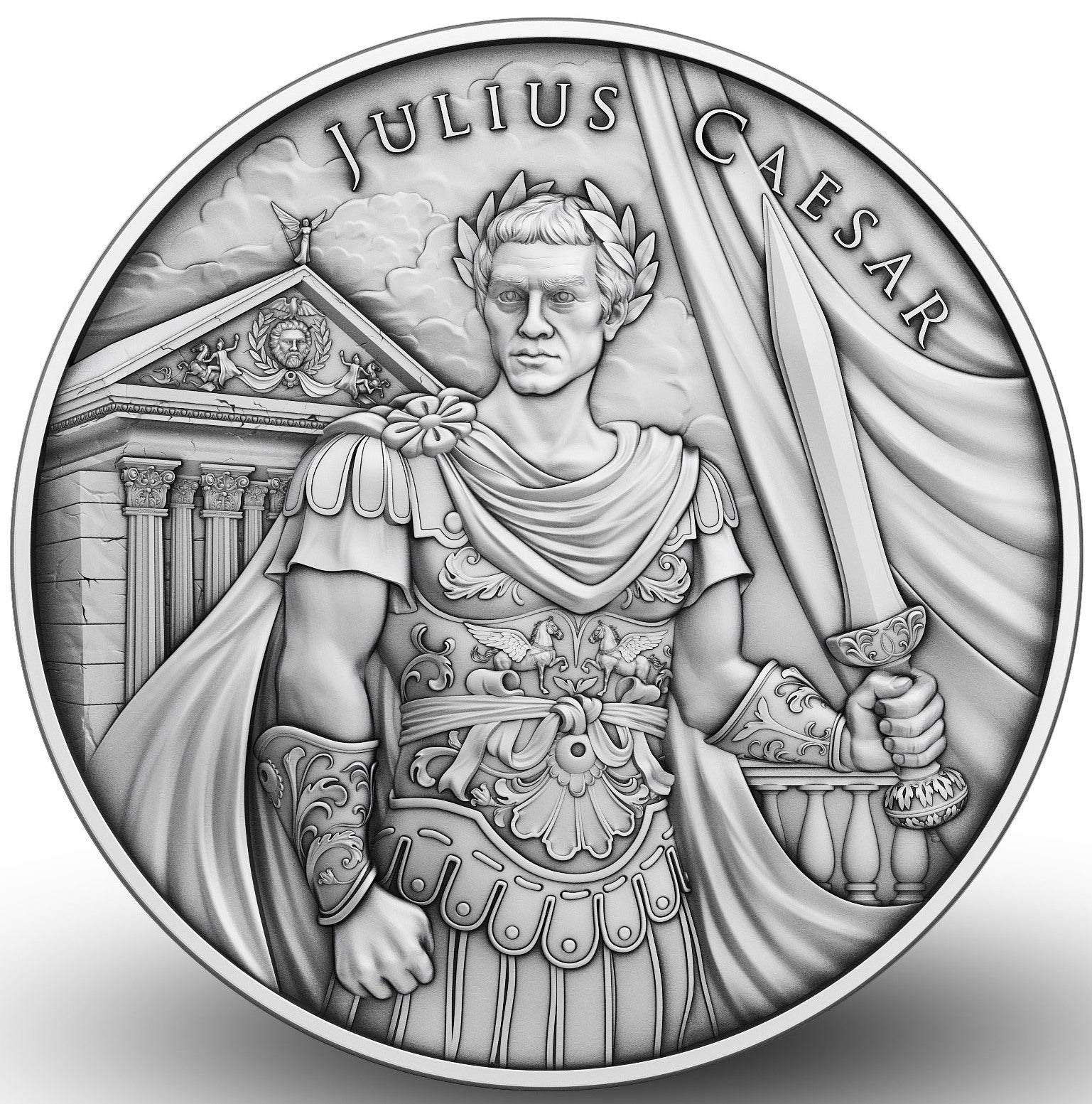 USA - Legendary Warriors Julius Caesar Ag999 1 Oz BU