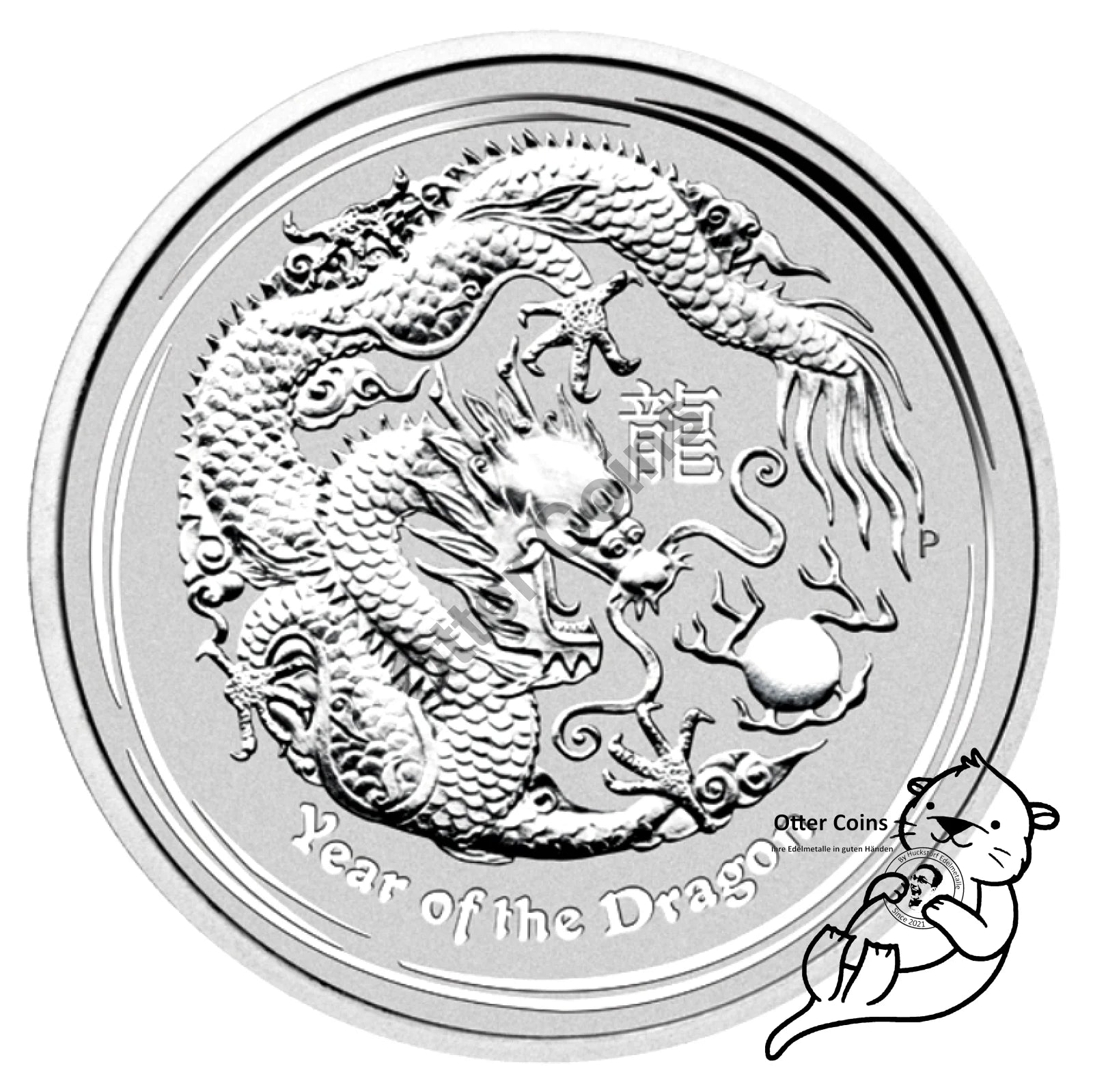 Lunar Drache 2012 2oz Silbermünze*