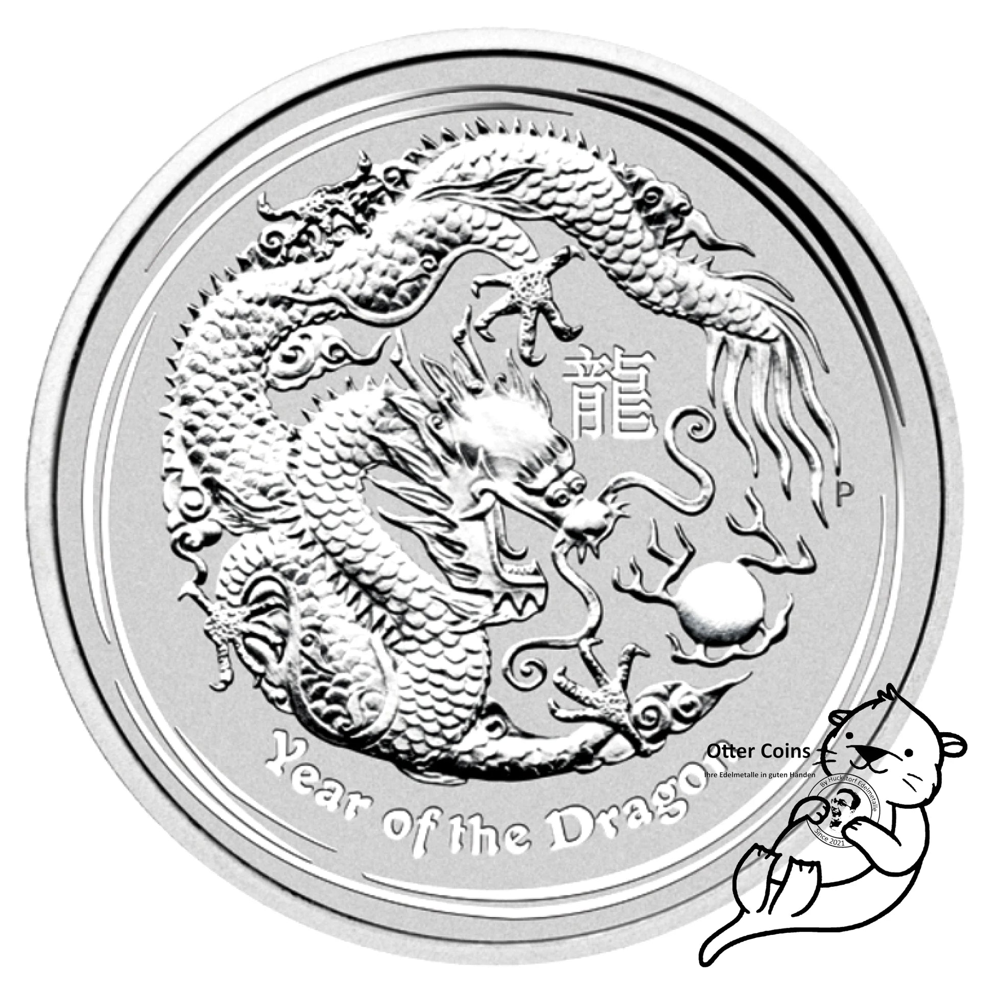 Lunar Drache 2012 2oz Silbermünze*