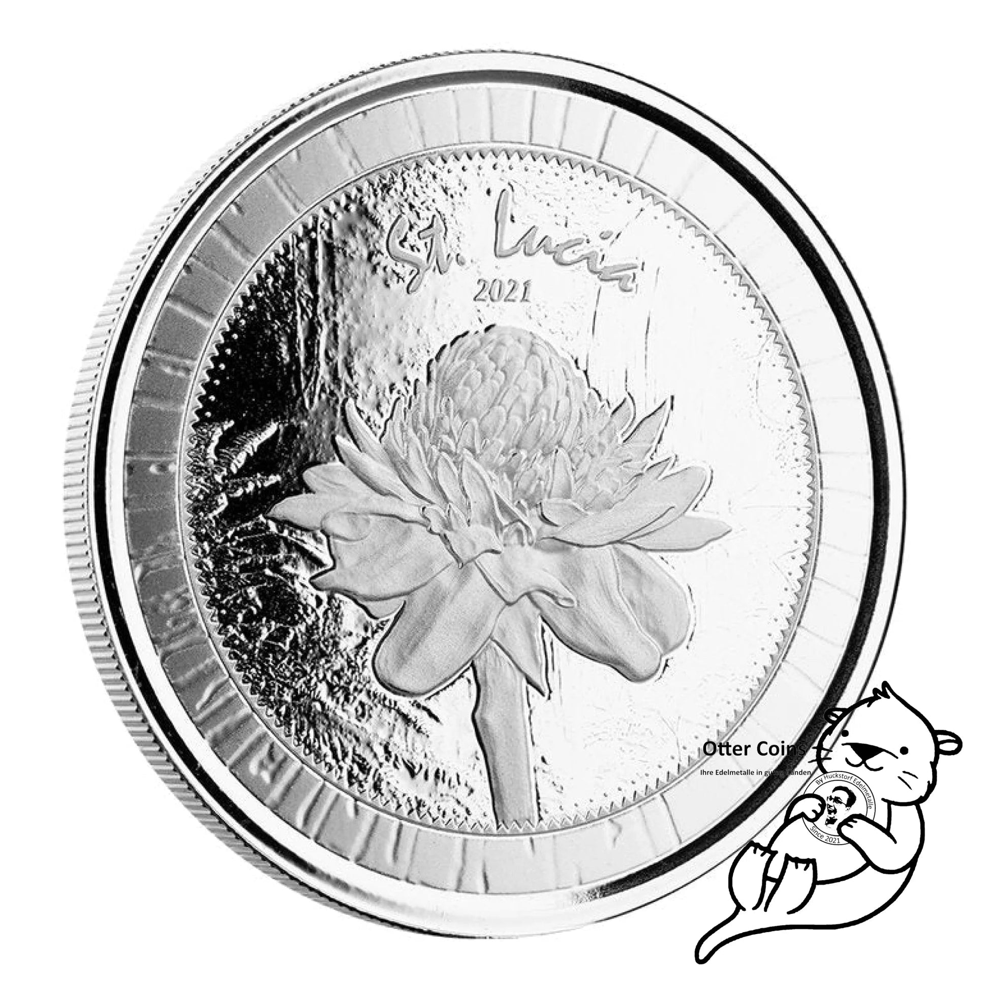 EC8 St. Lucia 1 Oz Silbermünze 2021*