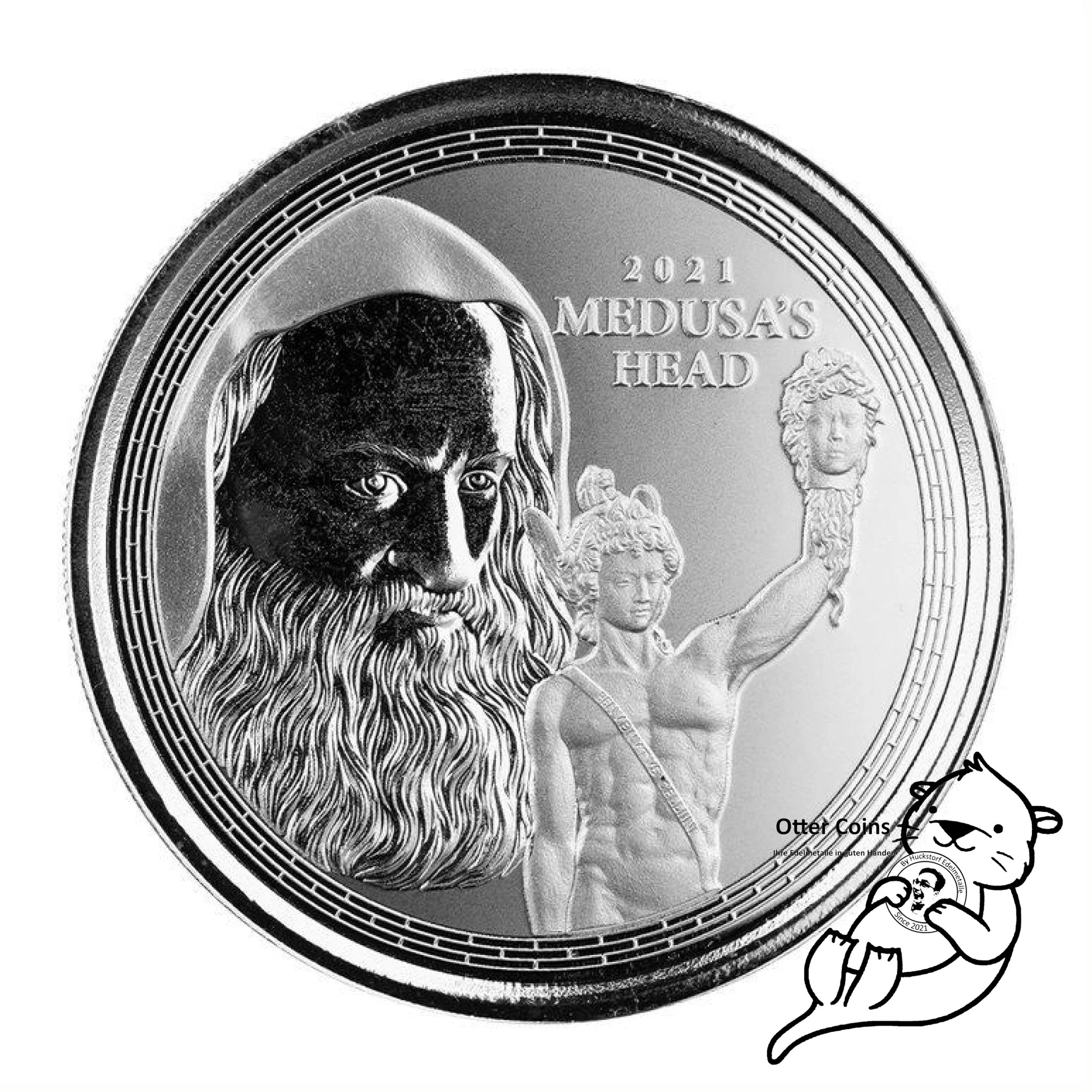 Perseus With The Head Of Medusa 1 Oz Silbermünze 2021*