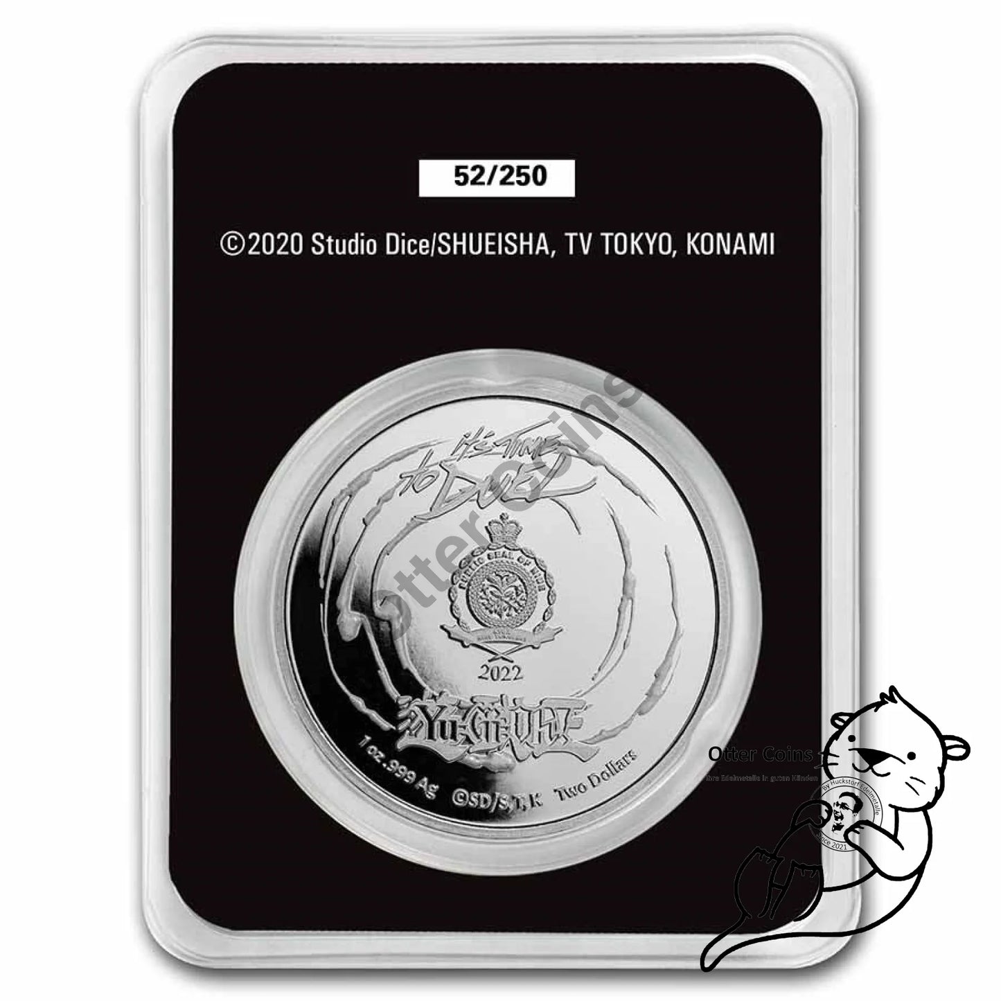 Niue Yu - Gi - Oh! BLUE EYES DRAGON 1 Oz Silbermünze 2022*