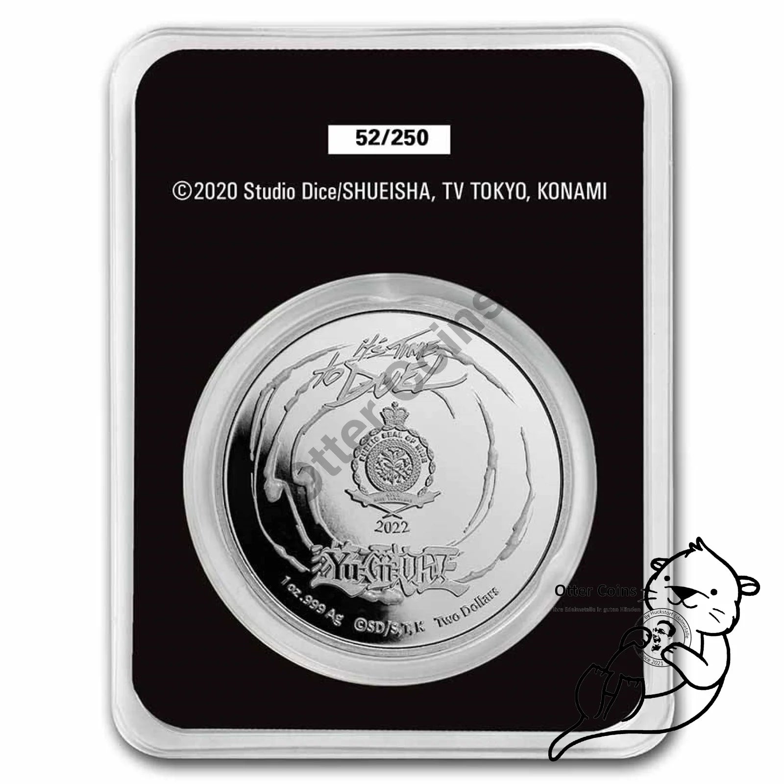 Niue Yu - Gi - Oh! BLUE EYES DRAGON 1 Oz Silbermünze 2022*