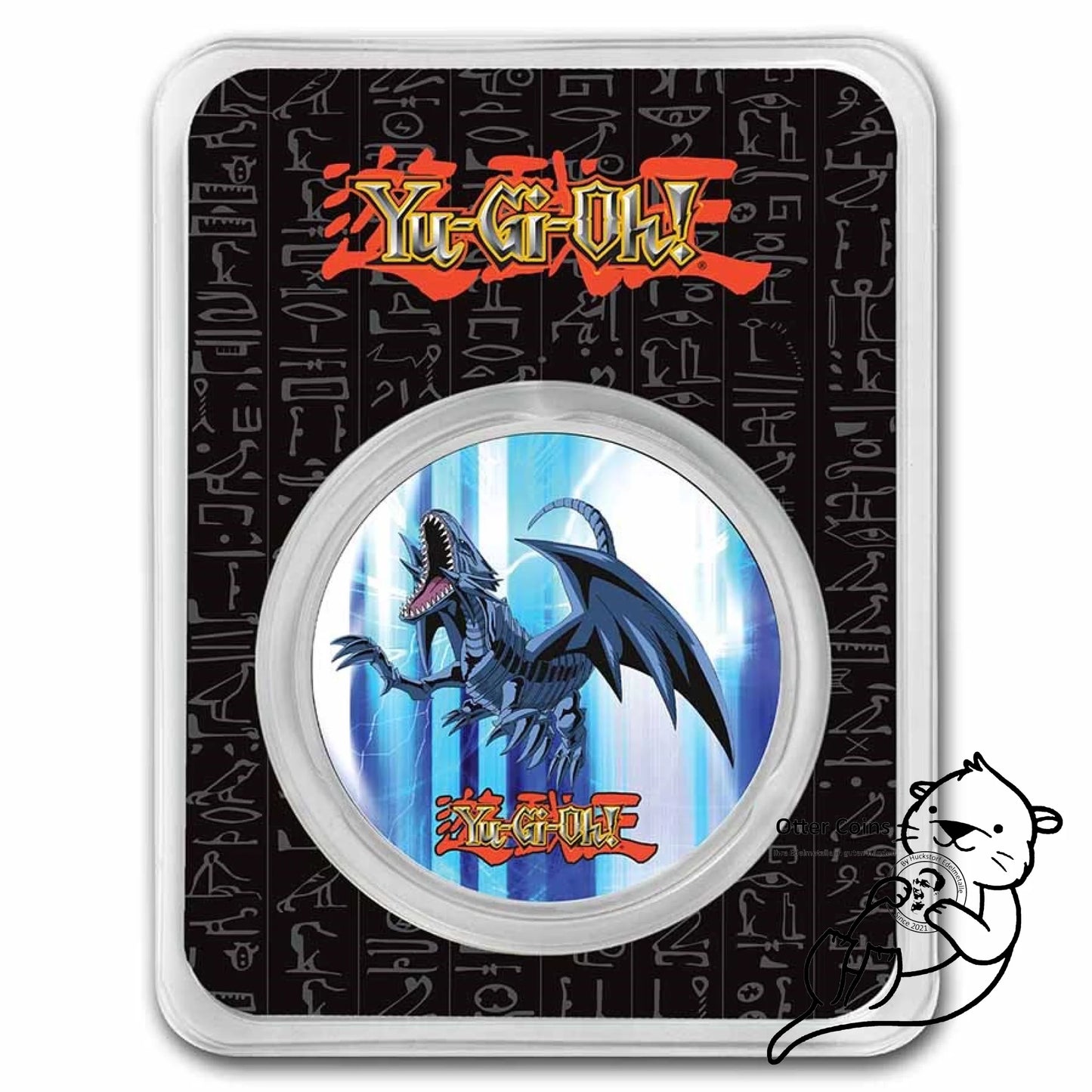 Niue Yu - Gi - Oh! BLUE EYES DRAGON 1 Oz Silbermünze 2022*