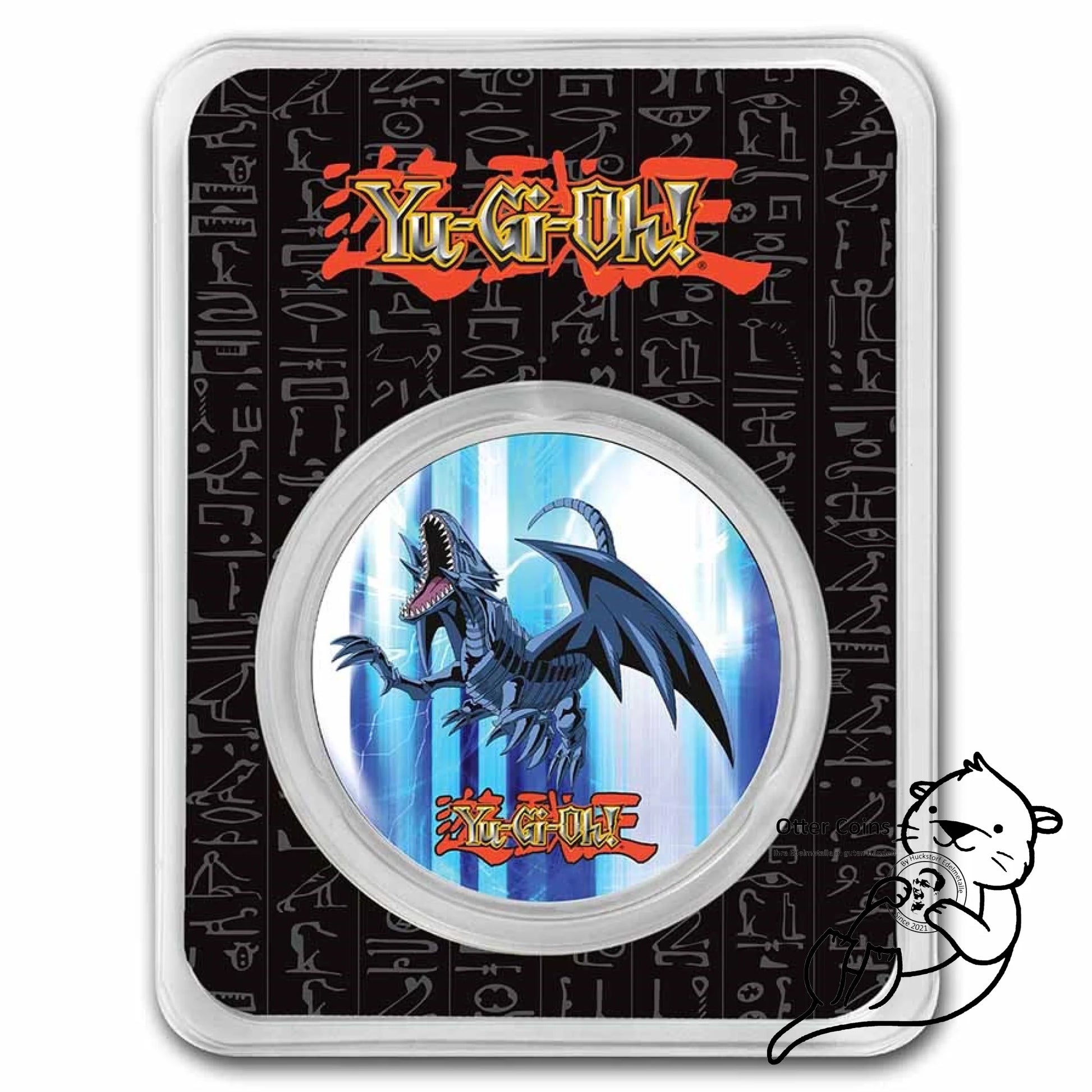 Niue Yu - Gi - Oh! BLUE EYES DRAGON 1 Oz Silbermünze 2022*