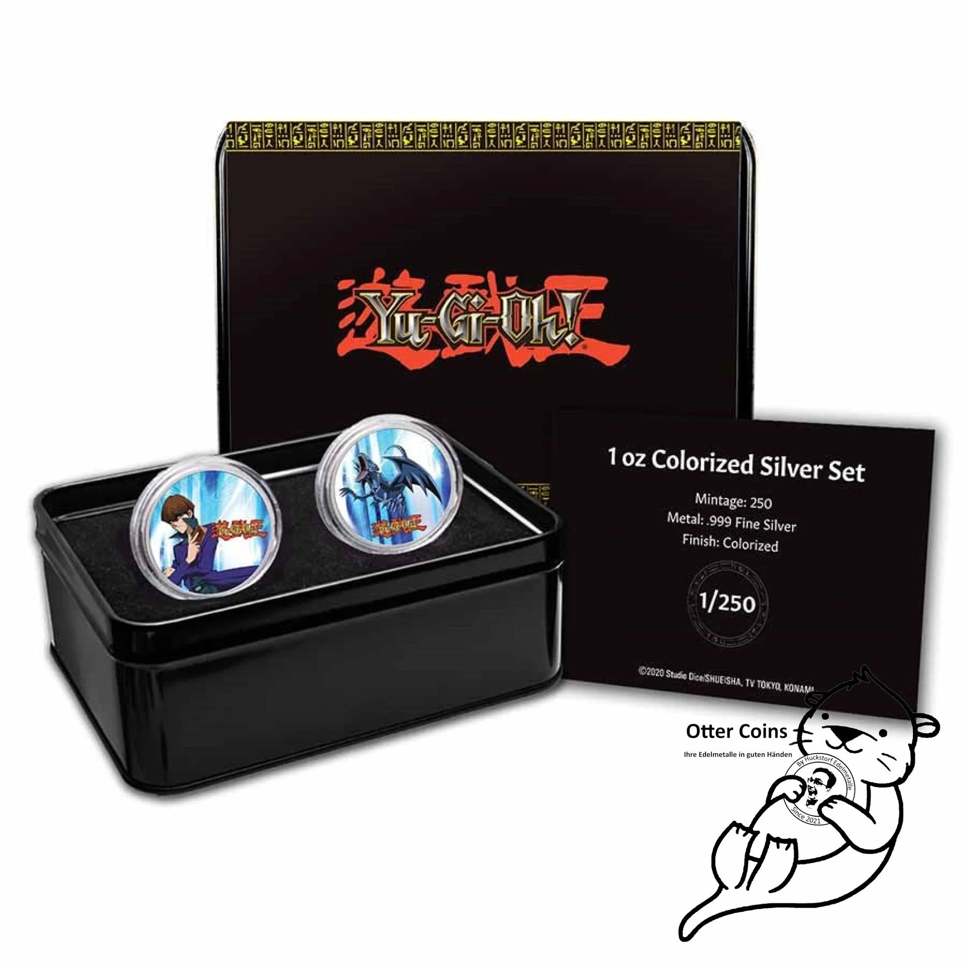 Niue Yu-Gi-Oh! SET SETO/BLUE EYES DRAGON 2x1 Oz